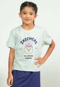Skechers Girls Urban Outdoor Short Sleeve Tee - SL425G289-04VJ Budak Perempuan