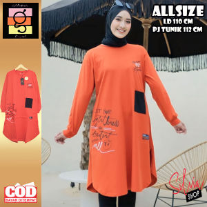 TUNIK GYL TERBARU 2024 FASHION ATASAN DRESS BAJU WANITA LENGAN PANJANG KEKINIAN HIJAB STYLE TRENDY