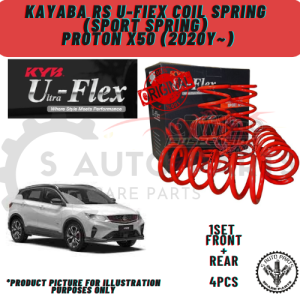 PROTON X50 (2020Y~) (SET 4PCS) 100% KAYABA U-FIEX SPORT COIL SPRING