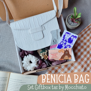 Kado Cewek Hampers Tas 2in1 Benicia - Set Giftbox Ulangtahun Wisuda Wedding by Mocchiato