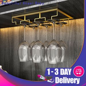 Foldable Wine Glass Rack Creative Wine Rack Wall Hanging With Glass Rack Home Wine Display Rack Wine Bottle Rack Bar Upside Down Wrought Iron Wine Rack Wall Hanging Wall Rack Creative Restaurant Decoration Decorative Frame Steel Wood