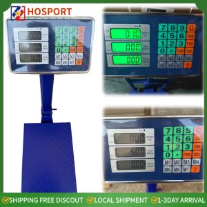 Electronic Commercial Platform Scale with LB/KG for Parcel Luggage Shop Weighing Durable Steel Frame Accurate Digital Display Heavy Duty Industrial Weighing Scale for Logistics and Shipping