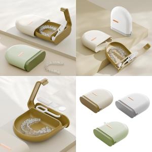 Modern Dental Appliance Case Stylish Simple Designs Retainer Case Sturdy Brace Box For Travel Protect