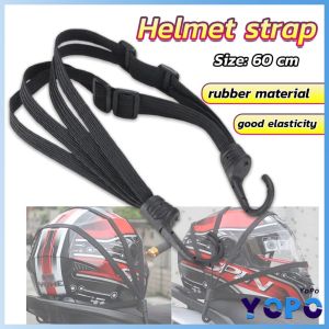 YoPo Motorcycle Strength Retractable Helmet Luggage Elastic Rope Strap with 2 Hooks 60cm