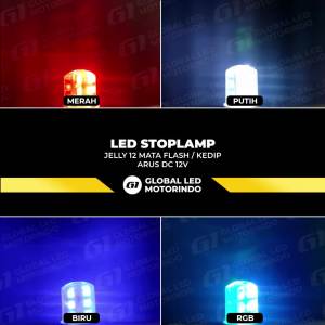 WERACE Lampu LED Stop Jelly 12 Mata Flashing