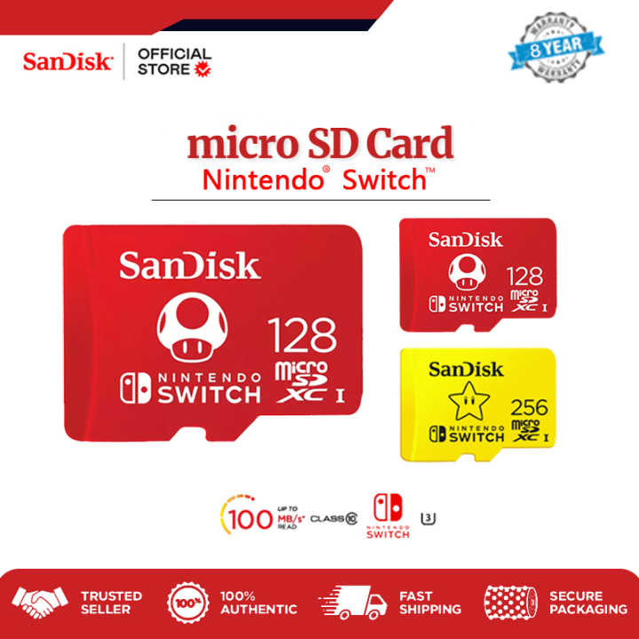 SanDisk 256GB microSDXC Micro SD Card for Nintendo Switch New 
