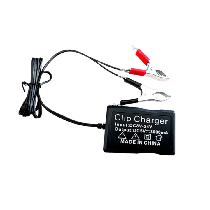 Bộ chuyển đổi DC di động với pin-KẸP USB chuyển đổi điều với đèn LED 3 ...