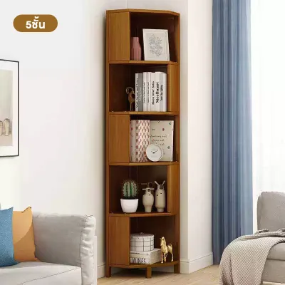 ชั้นวางเข้ามุม ตู้เก็บของมุม ติดตั้งง่าย ประหยัดพื้นที่ bookshelf ชั้นวางอเนกประสงค์ ชั้นวางของ Like Thai