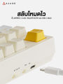 คีย์บอร์ดเกมมิ่ง Ajazz AK35i V2 Max Mirror Moon Gift Switch TFT Screen Gasket Tri-Mod Mechanical Keyboard รับประกันสินค้า 1 ปี. 