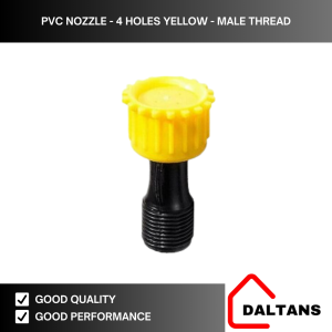 KNAPSACK /ELECTRIC SPRAYER YELLOW FEMALE/MALE THREAD NOZZLE (SOLD PER PIECE)