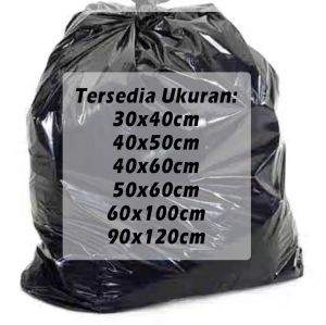 Plastik Kantong Sampah Uk 50x60-40x60-40x50-30x40 isi 100 Pcs - Bahan HDPE Tebal Kuat