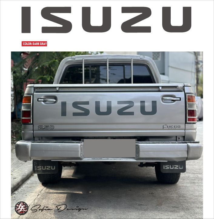 Isuzu Tailgate sticker Decal for Isuzu Fuego ISUZU sticker for Tailgate ...