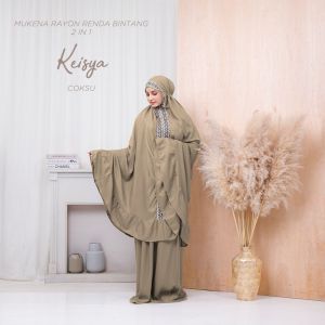 MUKENA DEWASA JUMBO RAYON RENDA BINTANG 2 IN 1 KEISYA