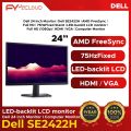 Computer Monitor│Dell 24 inch  Monitor│Dell SE2422H│AMD FreeSync│Full HD│75HzFixed Stand│LED-backlit LCD monitor│Full HD (1080p)│HDMI│VGA│Computer Monitor. 