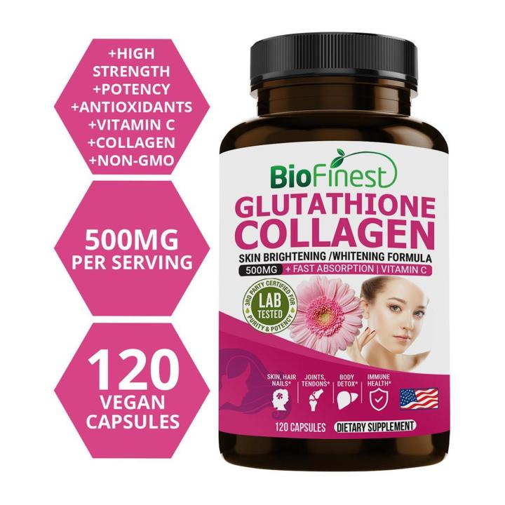 Biofinest Glutathione Collagen 500Mg Vitamin C Skin Whitening