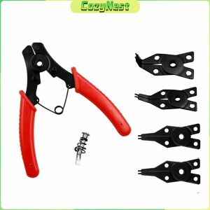 C.N. 4 In 1 Circlip Pliers Internal External Curved Straight Pliers Retaining Clips Snap Ring