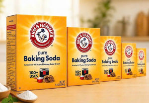 Arm & Hammer Pure Baking Soda Nhập Khẩu Mỹ – 266g/453g – Bột Đa Năng Làm Bánh Vệ Sinh Hỗ Trợ Khử Mùi