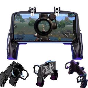 K21 gamepad eat Chicken artifacts triger metal keys four-finger linkage game handle peace elite game
