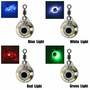 Led Fishing Lure Night Light Lamp Lights Set Bait Shape Drop Underwater Diamond Lighting Waterproof Lamps Ligthting Mini Flashing Deep Fish Retractable Carbon