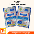 SHURE SUPER ELASTIC PLASTIC ICE BAG/SHURE COOLERS SOFTDRINKS BAG (100PCS) DISPOSABLE DRINKWARES. 