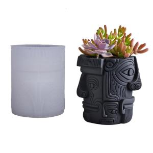 แม่พิมพ์ซิลิโคนสำหรับปลูกใบหน้าอเนกประสงค์สำหรับตกแต่งลูกปัดเรเซิ่นทำมือและอวบน้ำ