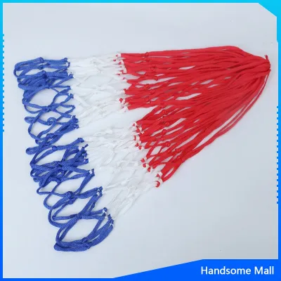 H.S. ตาข่ายห่วงบาส ตาข่ายไนล่อน อย่างดี เชือกร่ม 4mm/5mm Basketball rack net