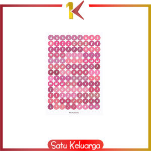 SK-C1121 Stiker Alphabet Huruf Angka Deco Aesthetic Dekorasi Buku Jurnal Sticker DIY Scrapbook Diary