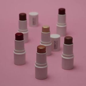 2 Colors 3D Face Brighten High Bar Cosmetic Face Contour Bronzer Shimmer High Stick Concealer Cream Makeup tool