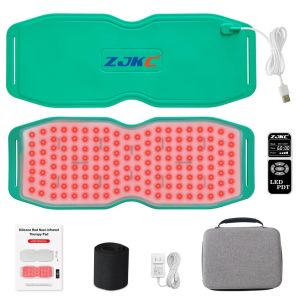ZJZK 940nm 850nm 660nm Red Light Therapy Belt Infrared Light Therapy For Foot and Ankle Pain Relief Silicone Light Therapy Pad