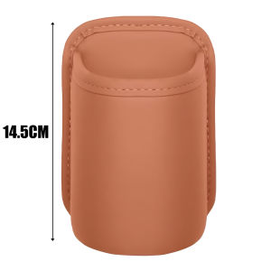 Leather Car Door Cup Holder Box Car Seat Back Multi-functional Storage Water Cup Holder Side Storage Beverage Bucket Bag Car Interior Accessories
