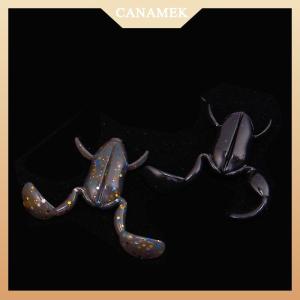 [CANAMEK] 1Pc Frog Soft Bait 2.5cm 2.25g Frog Baits Artificial Mandarin Fish Snakehead Bass Fishing Lure Swimming Posture Biomimetic Lure