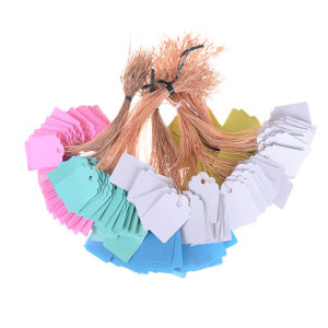 【Comfortable House】 COD 100Pcs เครื่องประดับเสื้อผ้าสินค้าสวนยี่ห้อป้ายราคาแท็ก 3.5x2.5 ซม.