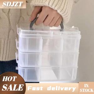 SDJZT Hộp đựng đồ trang sức trong suốt hộp hoàn thiện dung tích lớn Hộp đựng bông tai hình vòng cổ Hộp đựng đồ trang sức hộp trang trí