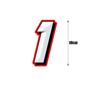 Sports Number Sticker for Motorcycle Numbers Decals Vinyl Waterproof Stickers Reflective Numeric Racing Label Sports Race