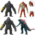 Godzilla VS King Kong 2 New Empire Action Figure King Kong Godzilla Scar King Joints Movable PVC Model Ornaments Doll Toys. 