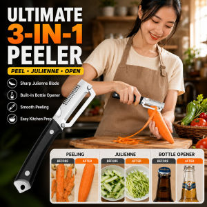✅Multi-Function/Efficiency✅ 2-in-1 Stainless Steel Julienne Peeler Sharp Blade Fast Peeling Tool Mandoline Slicer For Home Cooking