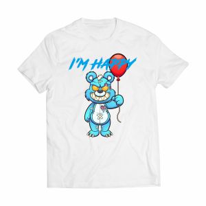 Baju CASUAL BEAR IM HAPPY IM01# Kaos ALVACLOTH