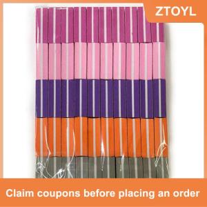 【ZTOYL】 50pcs Mini Nail Sponge tập tin đệm khối Buffing Sanding 100 180 Grit hai mặt móng chân công cụ cho gel đánh bóng làm móng tay cung cấp