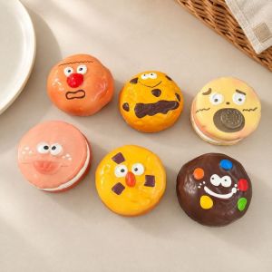EASYEAH Jumbo Expression Squeeze Fidget Toy Macarons Funny Cookie Series Stress Relief Toy  PU Squeeze Toys Children Gifts