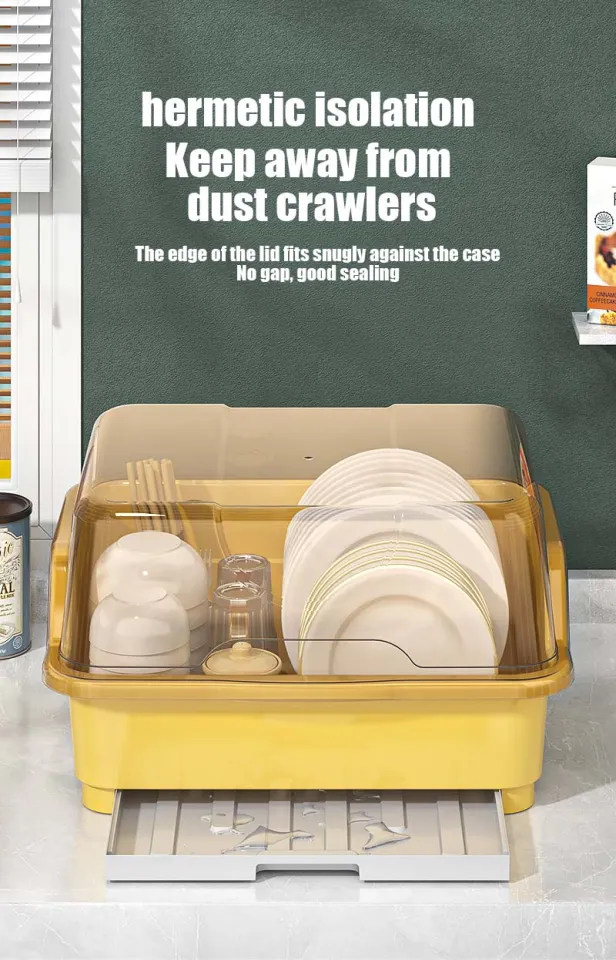 Storage Rack Kitchen Dish Rack With Cover Dish Rack With Drainer