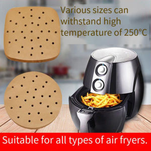 50 / 500PCS Giấy chiên không khí Giấy hấp dùng một lần Tấm lót nhà bếp Giấy nướng bánh Nướng không dính Tấm hấp không dính Giấy thấm dầu2026