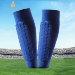 Băng bảo vệ ống chân thể thao cho nam giới và phụ nữ họa tiết tổ ong bắp chân bảo vệ cho bóng đá và các hoạt động thể dục