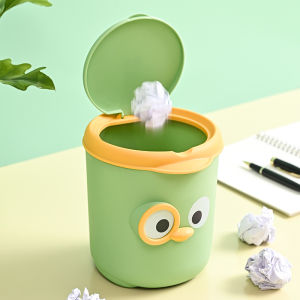 Thùng rác để bàn mini dễ thương có nắp cho Thùng rác trang trí văn phòng nhà cửa