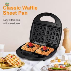 Waffle Maker Belgian Waffle Maker Portable Mini Waffle Maker Machine Non Stick Anti-scalding for Waffles Sandwiches[Winnereco World]