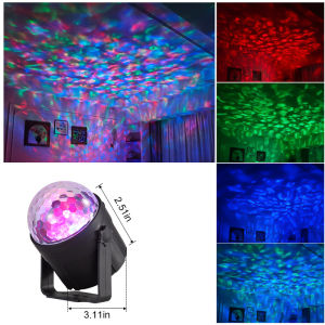 RGB Led Disco Night Light Strobe Lamp for Home Party Club Bar Dance Christmas Gift Stage Lighting Effect Sound-activated