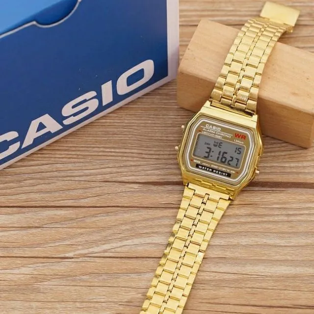 Casio clearance a159w gold