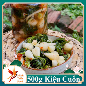 Kiệu Lá Ngâm Chua Ngọt Kiệu Cuốn Lá cực hợp ăn với thịt luộc ngày Tết- ĐẶC SẢN MINH TRIẾT