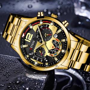 Jam Tangan Pria Impor Asli Waterproof Premium Original Deyros Tahan Air New Model Formal Bisnis Gaya Kasual Terbaru Stainless Steel Titanium Anti Karat Kaca Tebal Tahan Gores Quartz Analog Kalender Date Berfungsi Luminious Bercahaya Men Watches -JPD-01