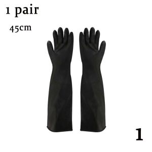 BENN5 Multifunctional Long No-touching Emulsion Anti Chemical Rubber Acid Alkali Industry Gloves Labor Supplies Latex Gauntlets Safety Gloves