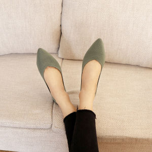 Free Shipping WomenS Spring New Casual Shallow-Toe Pointed-Toe Flat Slip-On Nurse Shoes Trendy